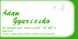 adam gyuricsko business card